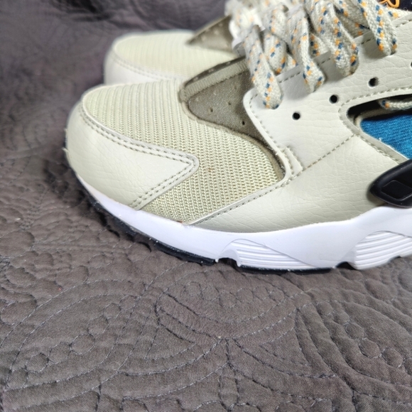 Nike Air Huarache Run Low Light Stone Marina Sneakers Big Kids Shoes Size 6.5Y - Picture 3 of 9